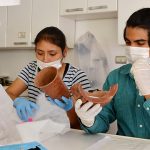 Voluntarios colaboran en trabajos de conservación de las colecciones arqueológicas del Museo Le Paige