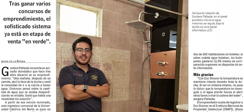 Súper ducha libera agua sólo cuando alcanza su temperatura ideal