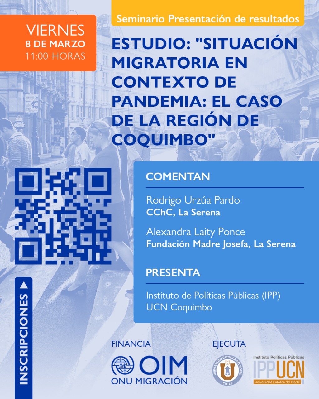 Seminario evidenciará impacto de la pandemia en la población migrante de la Región de Coquimbo