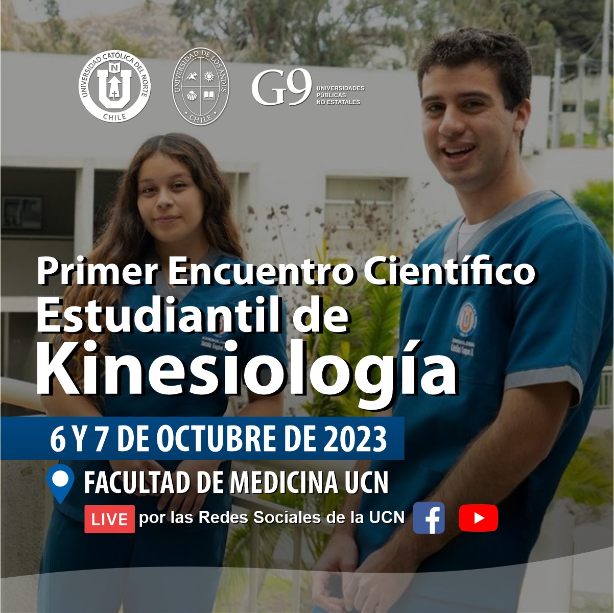 Cerca de 80 estudiantes de Chile se reúnen en la UCN en Primer Encuentro Científico Estudiantil de Kinesiología