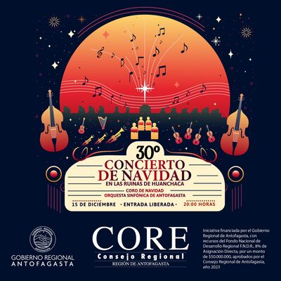 UCN invita a la comunidad al 30 Concierto de Navidad en las Ruinas de Huanchaca