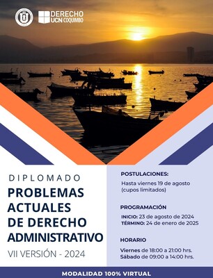 UCN abre convocatoria para Diplomado en Derecho Administrativo