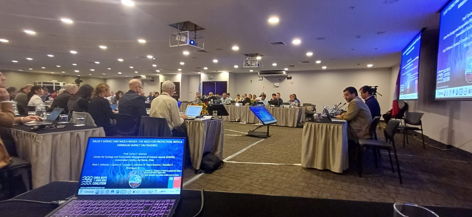 Académicos UCN participan en seminario sobre protección de los oceános organizado por la Embajada de Chile en Beijing